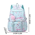 thumbnail image 3 of Weebloom School Backpack For Kids Girls Cute Minimalist Colorful Lightweight Daypack Bookbag Elementary Middle School Purple, 3 of 5
