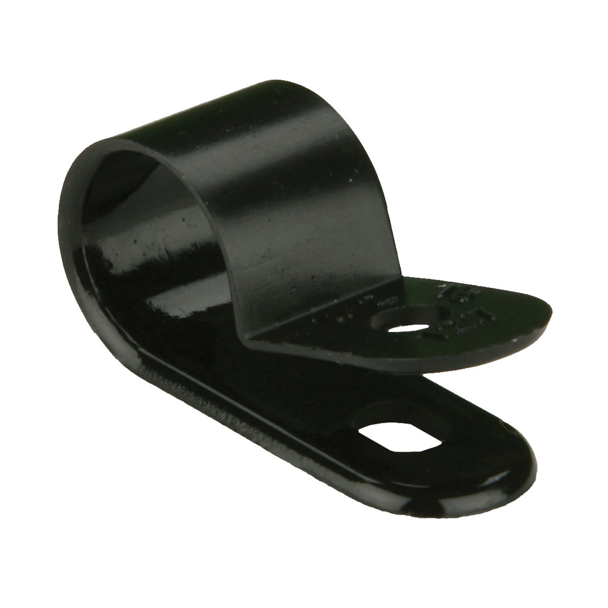 Half-Inch Cable Clamps for Cable Bundle Control 100 Count - Black Plastic