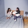 thumbnail image 4 of Sobrecolchón Matrimonial Memory Foam Capitonado blanca/gris COLCHONETA CLOUD, 4 of 9