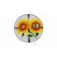 thumbnail image 3 of Refurbished Northlight 19" Sunflower and Bumblebee Glass Patio Side Table, 3 of 3