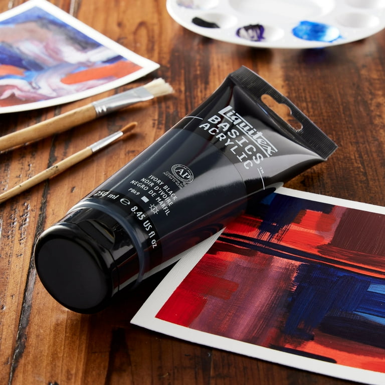 Liquitex Basics Acrylic Paint - Mars Black, 250ml Tube