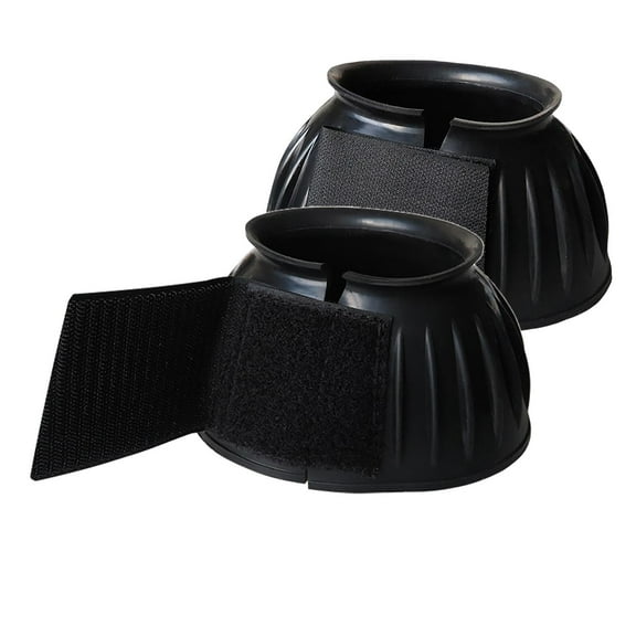 2Pcs Horse Bell Boots, Overreach Boot, Comfortable Equine Hoof Protector Protective Cover Durable for Horses Protection Equestrian Equipment XL 8.6cmx9.9cm