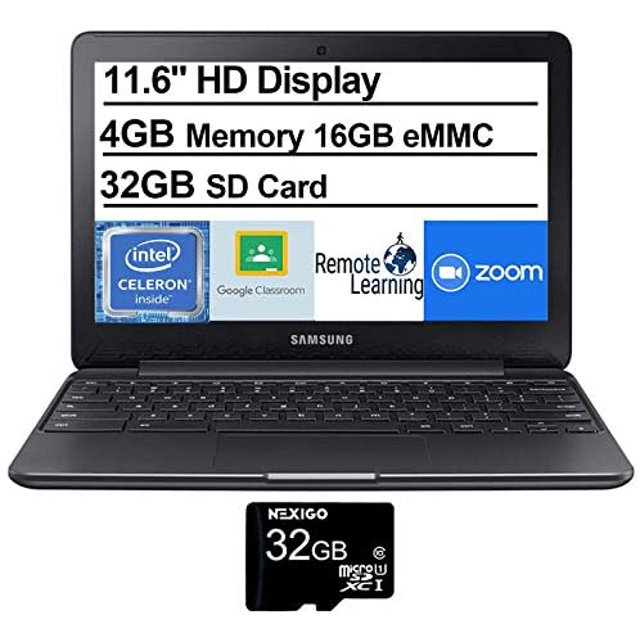 Laptop Samsung Chromebook 11.6'' 4GB Celeron N3060 -Negro