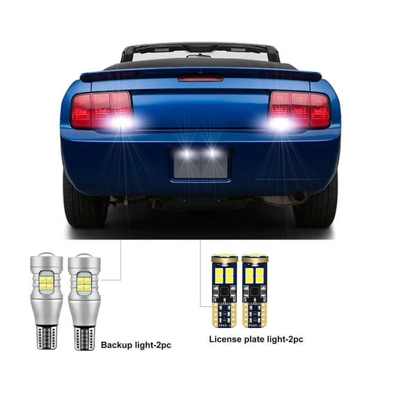 Car LED Bulbs For Ford Mustang 2005-2009 LED Car Rear Turn Signal Reverse Backup Light License Plate Light CANBUS