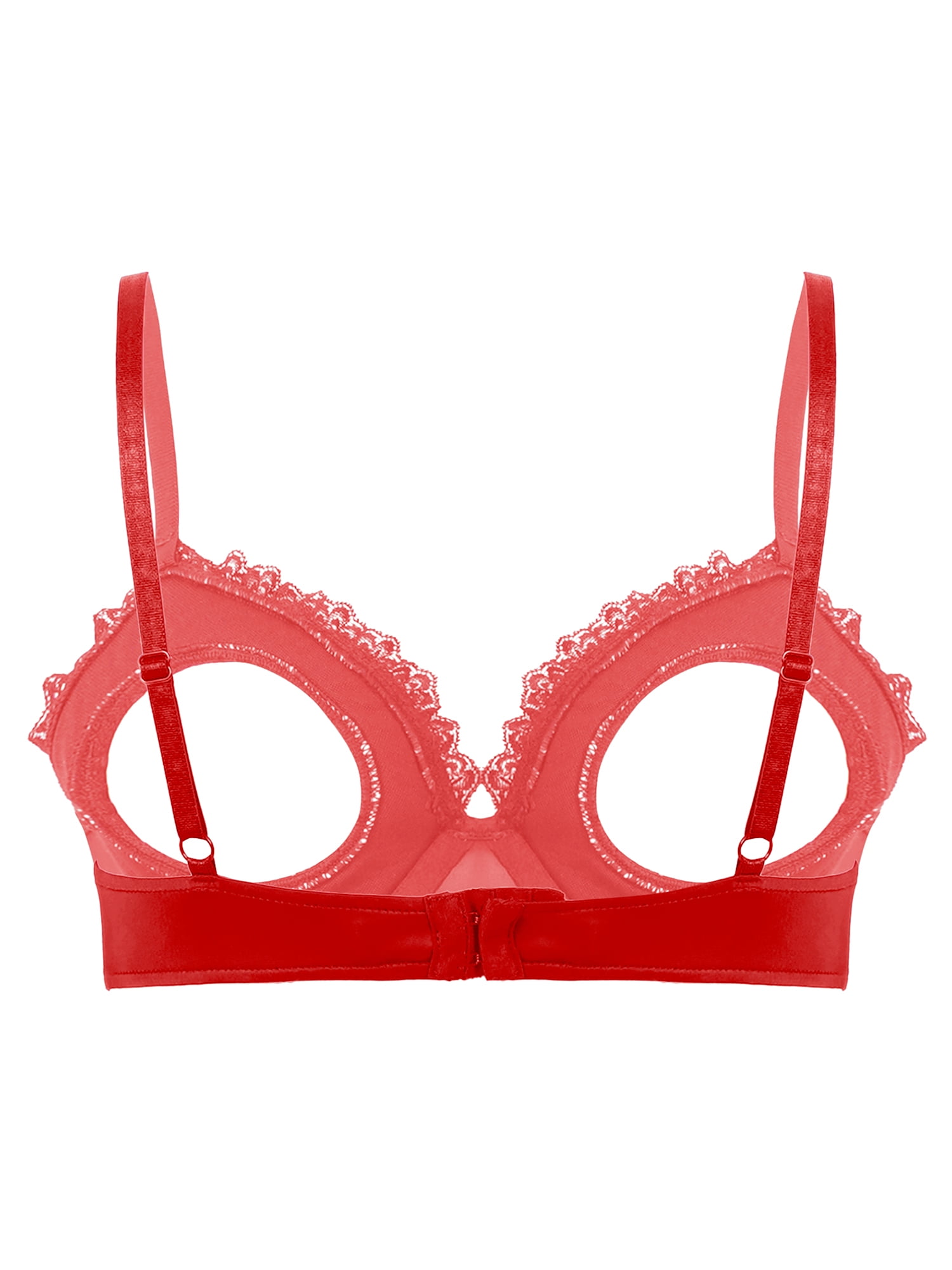 ZITIQUE Women's 3/4 Cup Comfy Non-wired Push Up Lace Bra - Red 2024, Buy  ZITIQUE Online