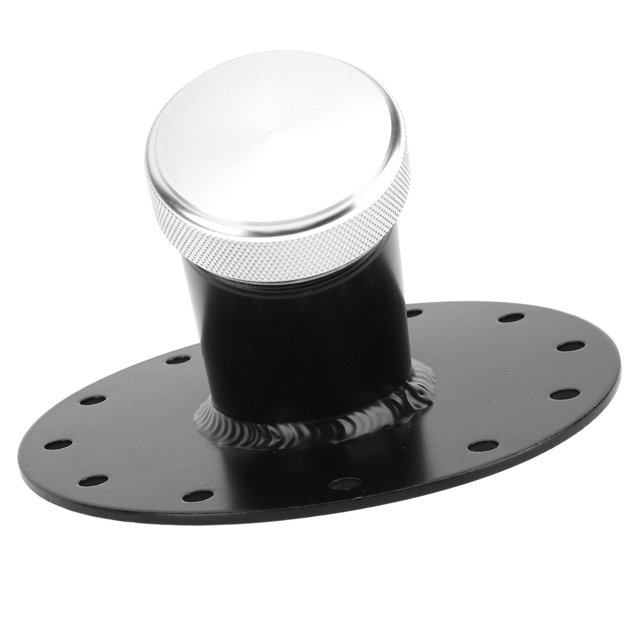 45 Degree Fuel Cell Filler Neck with 12 Bolt Steel Base Aluminum Cap 1.5in Inner Diameter, Fast Fill Valve for Quick Refueling, Lightweight and Material, Precisely Designed for