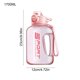thumbnail image 3 of Botella de agua deportiva de gran capacidad 1700ml | Hervidor de plástico impermeable con correa | Opciones de consumo doble, Guía de hidratación, Duradero, Negro/Verde/Rosa/Blanco, Fitness al aire, 3 of 6