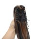 thumbnail image 5 of Unique Bargains 1 Pc Long Straight Hair Wig Hair Clips for Hair Extension 21.65" Length Black Light Brown, 5 of 6
