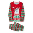 thumbnail image 2 of TSEXIEFOOFU Parent-Child Christmas Nightclothes, Long Sleeve Christmas Bear Print Tops Trousers Suit / Romper, 2 of 9