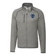 thumbnail image 2 of Men's-Cutter & Buck  Heather Gray Sporting Kansas City Mainsail Sweater-Knit Full-Zip Jacket, 2 of 3