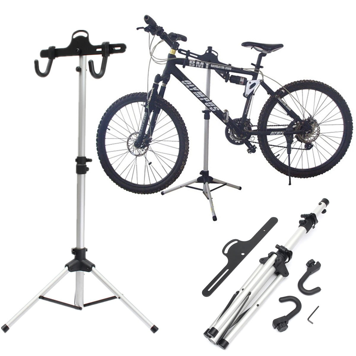 Bicycle Utility Stand Adjust Height Foldable Mechanic Repair Rack /& Bike Storage