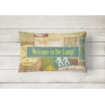 thumbnail image 2 of Carolines Treasures SB3080PW1216 Welcome To The Camp Indoor & Outdoor Fabric Decorative Pillow, 2 of 3