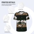 thumbnail image 5 of Fotbe Cute Goat Baby Baseball Jersey Shirt for Men and Women, Casual Short Sleeves Button Down T-Shirt-X-Large, 5 of 9
