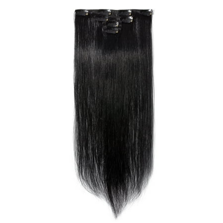 S-noilite 7 Lengths Available High Quality Human Hair Clip In Hair Extensions 4 pcs (Best Quality Clip In Extensions)
