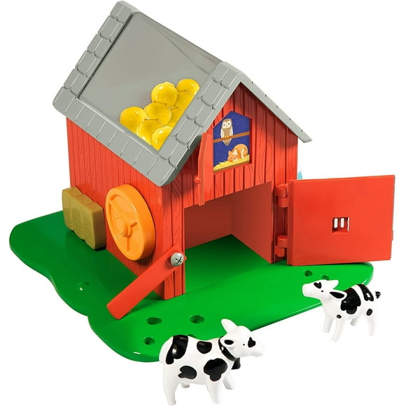 HHHCBright Basics Busy Barn, Busy Board Playset, Toddler Toys, Easter Basket Stuffers, Ages 2+