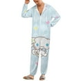 thumbnail image 2 of Cinnamoroll Unisex Onesie Pajamas Zipper Jumpsuit Hooded One Piece Sleepwear for Family Mens Womens, 2 of 8