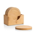 thumbnail image 1 of Juego De 6 Posavasos De Madera Con Caja, 1 of 2