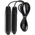 thumbnail image 1 of Jump Rope Fitness Workout Jumping Bearing Rope Exercise Skipping Rope for Adults Men Women - Black, 1 of 8