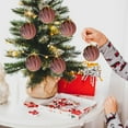 thumbnail image 4 of LSLJS Décorations de Noël 8 Pcs Boules de Noël Floquées Ensemble de Décorations de Noël Styles Multiples pour Arbre de Noël Peut Tre pour Autre Fête Décorations de Noël, 4 of 6