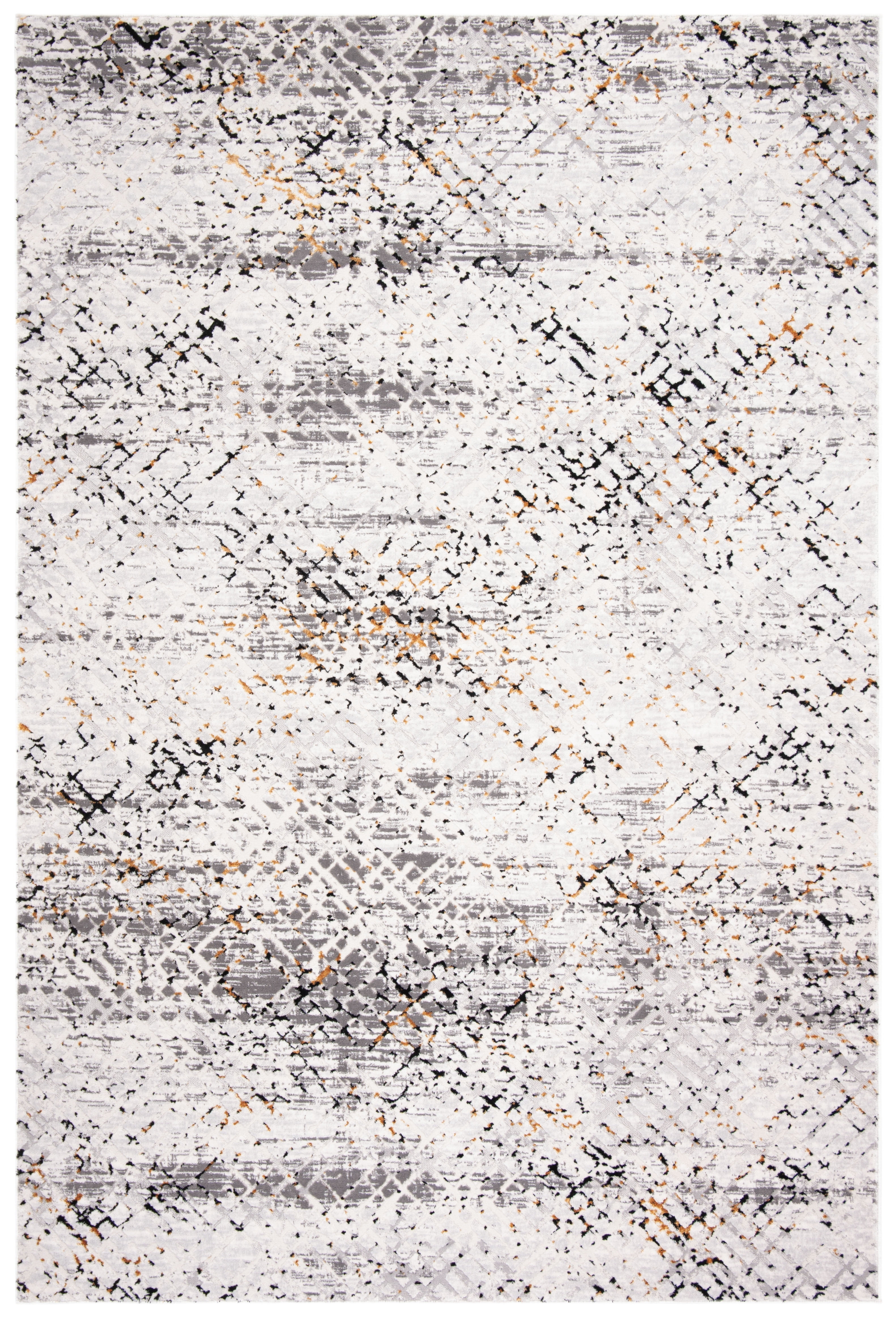 SAFAVIEH Amalfi Hannan Distressed Area Rug, Cream/Charcoal, 8' x 10'