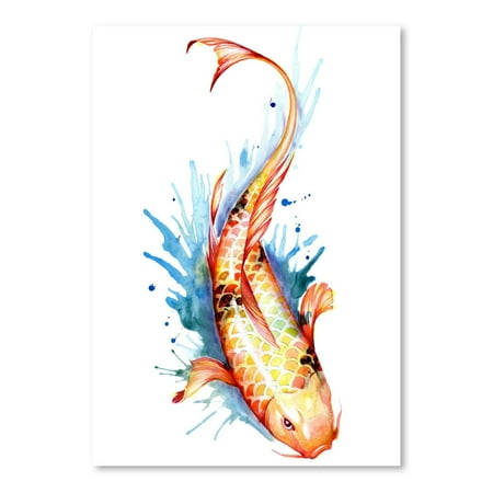 UPC: 0686457550680 | Americanflat Koi Fish 2 by Sam Nagel Poster Art Print