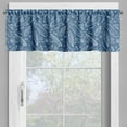 thumbnail image 2 of Ambesonne Surfboard Valance Pack of 2, Ocean Waves Doodle, 54"X18", Blue White, 2 of 5