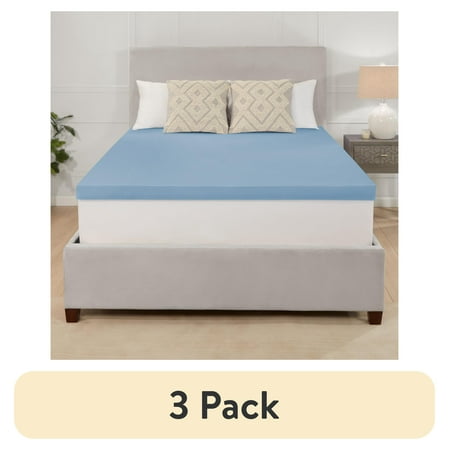 Mainstays Memory Foam Mattress Topper Sale (3 Pack) Mainstays 3&Quot; Memory Foam Mattress Topper, Queen