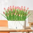 thumbnail image 5 of 6 Bundles Pink Tulips Artificial Flowers 30 Heads Faux Tulips Fake Flowers for Mother's Day Faux Flowers Bulk for Vase Centerpieces Home Wedding Bouquet Table Center Decor,5 Flowers Heads/Bundles, 5 of 6