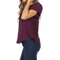 thumbnail image 2 of Women's Casual Petal Sleeve Blouse with Ribbon Tie and Keyhole Neckline, 2 of 6