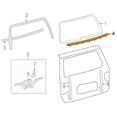 thumbnail image 2 of Genuine Toyota Sequoia Rear Glass Weatherstrip Lower Outer Back OE 682900C010, 2 of 10