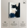 thumbnail image 2 of Skyline Blue Brush II Canvas Blue Abstract Art by Art Remedy, Gallery Wrapped, 16" x 24", 2 of 7