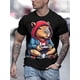 thumbnail image 1 of Digital Print 3D T-Shirt Men's Funny Gaming Capybara 3D Print T-Shirt, Casual Crew Neck Short Sleeve Tee, Summer Soft Comfortable Knit Fabric Top, 100% Cotton, Regular Fit, 1 of 6