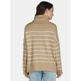 thumbnail image 3 of Dreamers by Debut Women’s Cowl Neck Sweater with Long Sleeves, Midweight, Sizes XS-XL, 3 of 5
