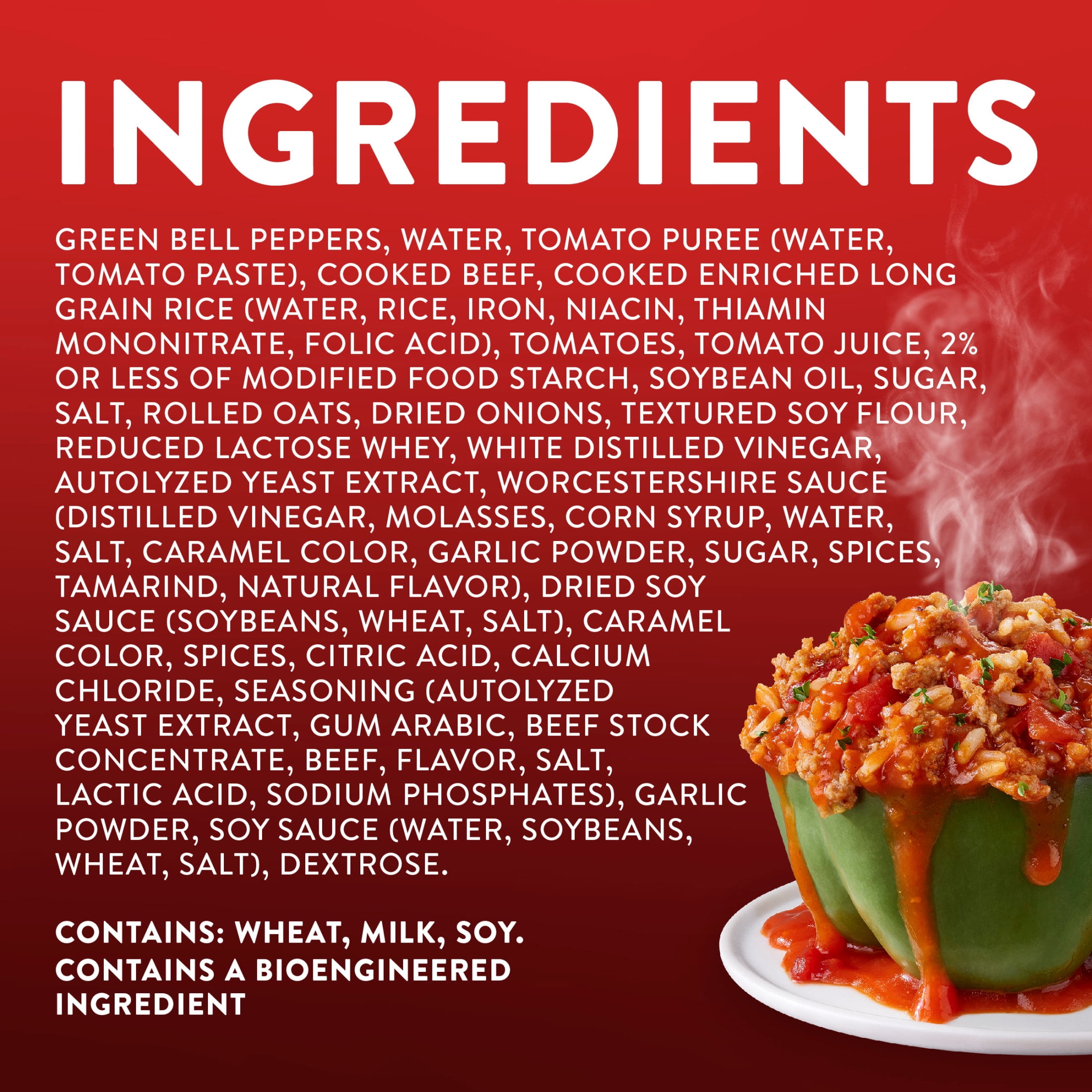 Stouffer’s Stuffed Peppers, Large Size, Frozen Stuffed Peppers, Easy Single Frozen Meals 15.5 oz
