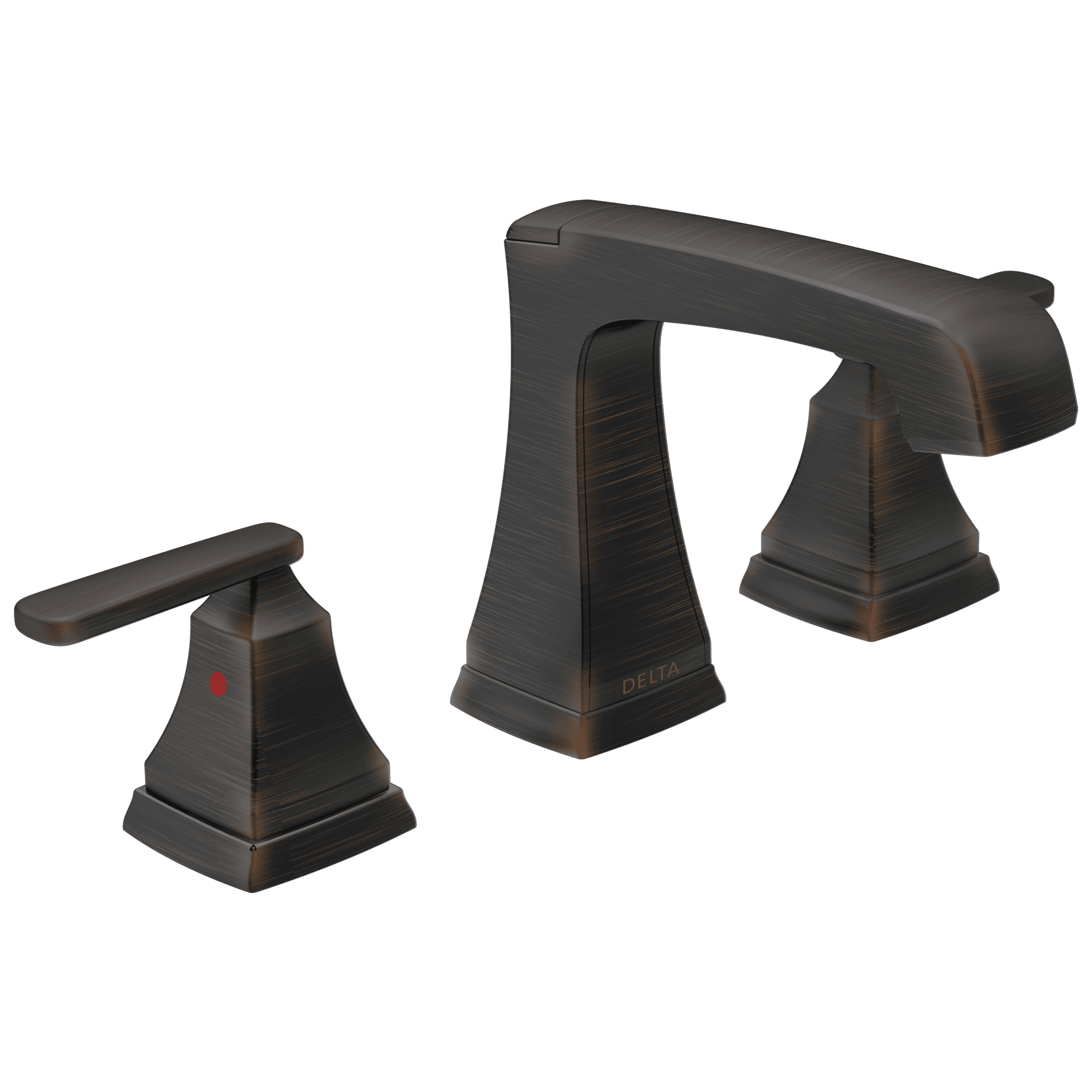 Delta Ashlyn Two Handle Widespread Bathroom Faucet with EZ Anchor in Venetian Bronze