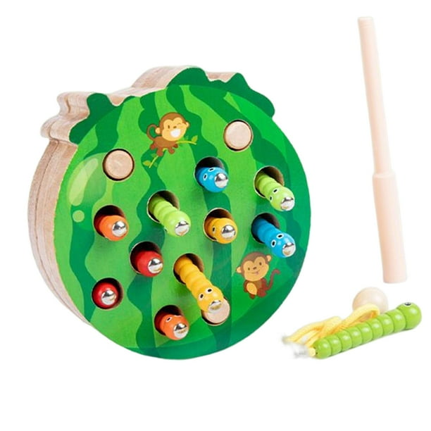 Backtonatureau juguetes de de madera divertido juguete sensorial bloques educativos para juego Sandía Yotijar juguetes de cuentas