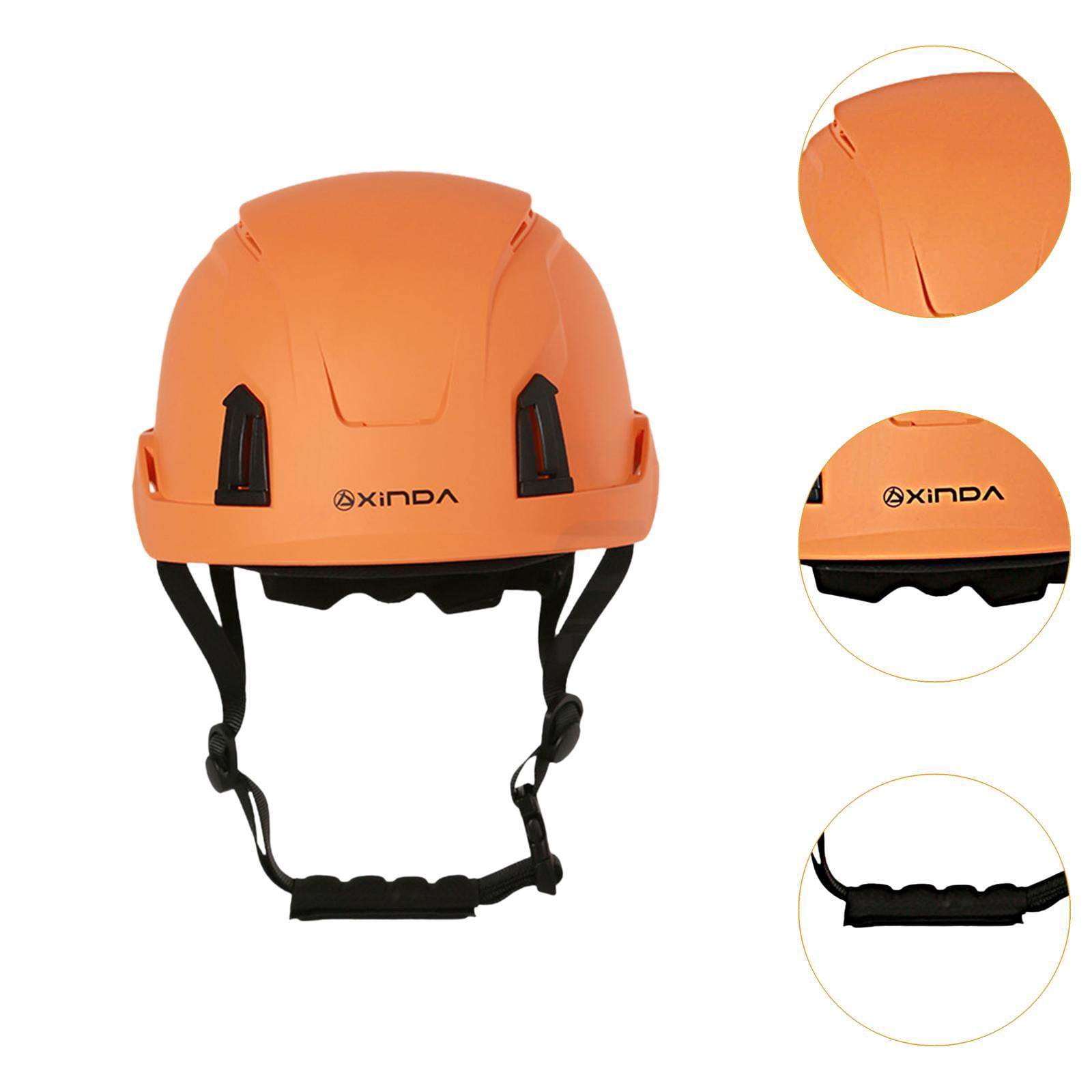 MAGIDEAL Construction Helmet for Adults Hard Hat for Arborist Outdoor Industrial Work Orange