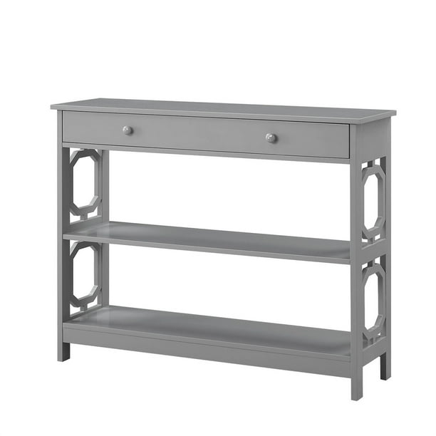 Convenience Concepts Omega 1 Drawer Console Table Multiple Finishes Com Convenience Concepts Omega 1 Drawer, White Omega Console Table