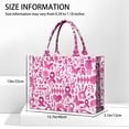 thumbnail image 3 of Large Capacity Tote Bag,Pink Breast Cancer Handbag Fashion Luxury Tote Bag,15.7"x13"x 5.1" Inches,Laptop Compatible, 3 of 6