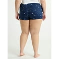 thumbnail image 5 of Joyspun Women's Woven Pajama Boxer Shorts, 3'' Inseam, Sizes XS-3X, 5 of 5