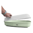 thumbnail image 5 of Arenero Grande para Gato + Pala Belug, Verde con Blanco, 5 of 5
