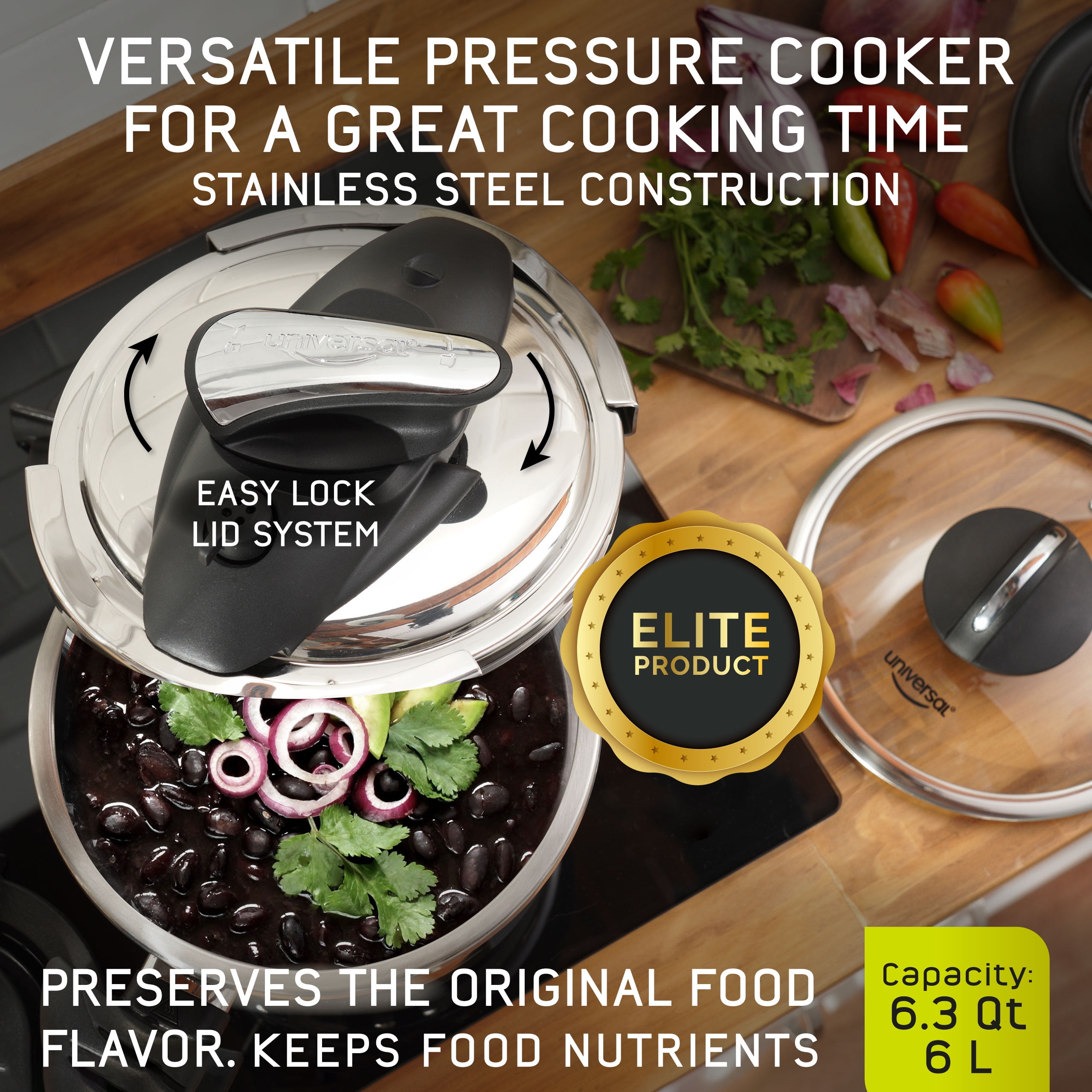 TONLEA 4 Quart Aluminum Pressure Cooker, Pressure Canner with One-hand  Operating Glass Lid, 2-3 KPa Pressure Cooker Safer for Canning, Pressure