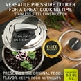 thumbnail image 6 of Universal 6.3 Quart / 6 Liter Stainless Steel Easy Use Pressure Cooker + Extra Glass Lid, Induction Compatible, 7 servings, 6 of 9