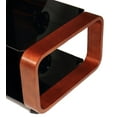 thumbnail image 4 of Flat panel TV mounting system w/ 3 AV shelves for up to 85" plasma or LCD/LED TVs - Dark Oak/Black, 4 of 5