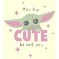 thumbnail image 2 of Men's Star Wars: The Mandalorian Grogu May the Cute be With You Graphic Tee Beige 3X Large, 2 of 4