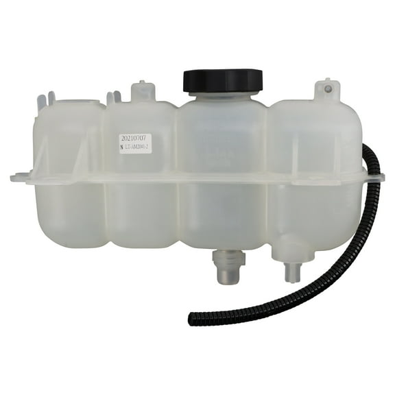 TRQ Radiator Coolant Reservoir Expansion Tank Overflow Bottle Compatible with 2019-2022 Jeep Cherokee CH3014180
