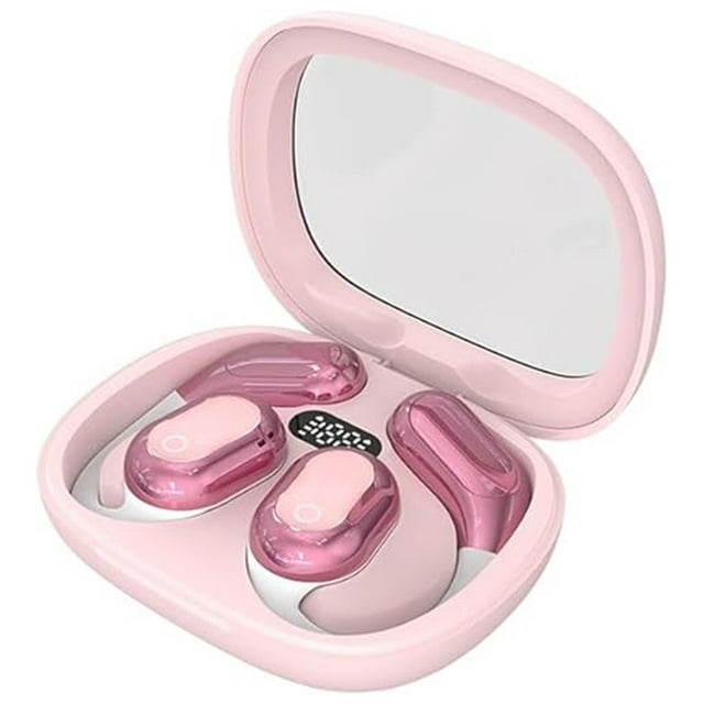 Pink Language Translator Earbuds With 144 Language Support And Noise Cancellation For Business Use Pink