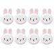 thumbnail image 1 of KAKOWELY juego de 8 platos de papel con forma de conejito de Pascua, platos desechables para fiesta de Pascua, 1 of 5