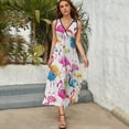 thumbnail image 5 of Flamingo Pattern King Size Sleeveless Dress Dresses Summer Women Dresses Clothing Woman Dresses Dress, 5 of 7