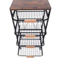 thumbnail image 3 of MONIPA 4 Tier Slim Organization Basket Cart Metal with Casters Storage Rack for Kitchen, Pantry, Laundry, 3 of 7